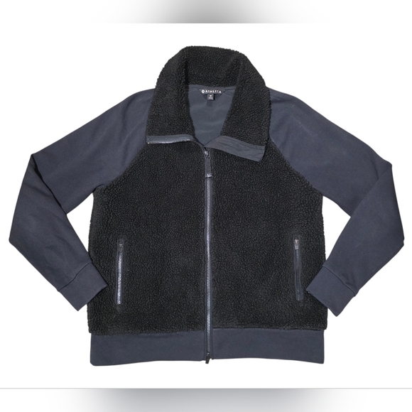 Athleta Jackets & Blazers - Athleta Range Cozy Sherpa Fleece Full Zip Outdoor Jacket Womens Size